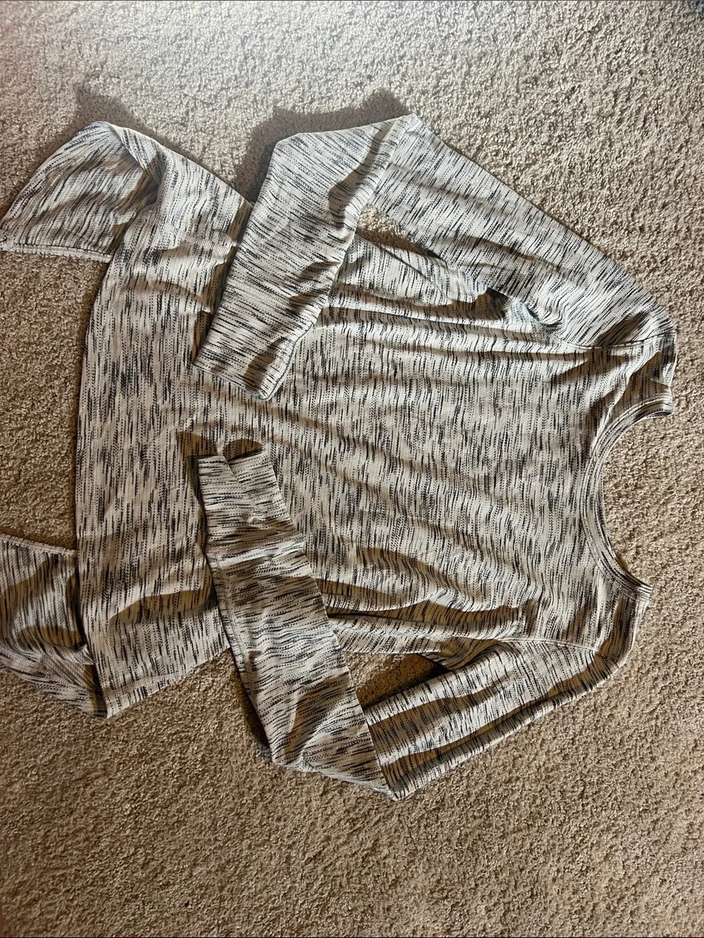 lululemon athletica Heathered Light Gray Crewneck Sweater